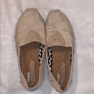 Tan Sparkly Toms